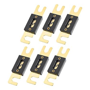 Imagem de Generic Fusível ANL banhado a ouro 130A, 6 peças, universal, adequado para inversores, carro, veículo, caminhão, áudio