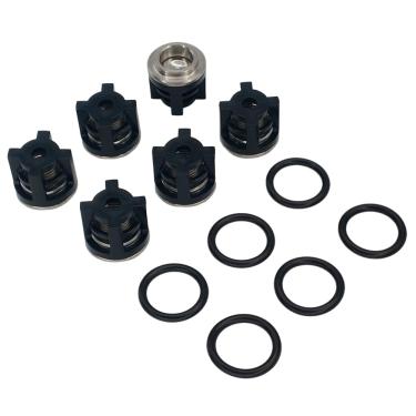 Imagem de Kit 6un Válvula de Sucção e Pressão com Anel Compatível com Lavajato WAP Term Inox Plus 1200
