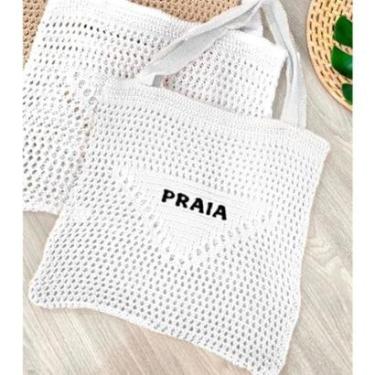Imagem de Bolsa estilo sacola moda praia alça de ombro-Unissex
