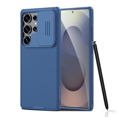 Imagem de Nillkin Capa CamShield Pro para Samsung Galaxy S25 Ultra com capa fina para câmera deslizante 2025 6,9 polegadas (azul)