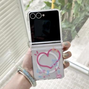 Imagem de Capa para Galaxy Z Flip6 com suporte magnético e corrente (apenas para Galaxy Z Flip6)