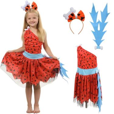 Imagem de Kids Caveman Historical Stone Age Outfit for Girls (150)