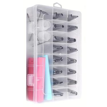 Imagem de Kit Confeiteiro 106 Peças Bicos Inox Para Confeitar e Decorar Bolo e Cupcake,Cozimento(38 Peças)