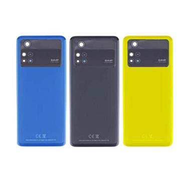 Imagem de SHOWGOOD para Xiaomi Poco M4 Pro 4G MZB0B5VIN 2201117PI Tampa Traseira Bateria Traseira Plástico Porta Habitação Peças (Preto)