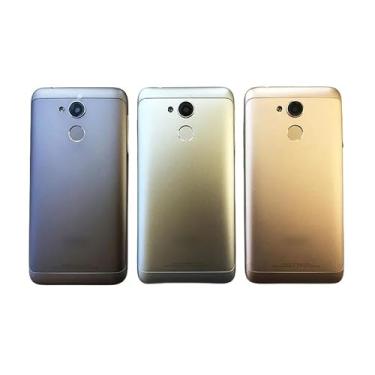 Imagem de SHOWGOOD Capa traseira com bateria para Huawei Honor Enjoy 7 Plus para Huawei TRT-LX1 TRT-LX3 (cinza)