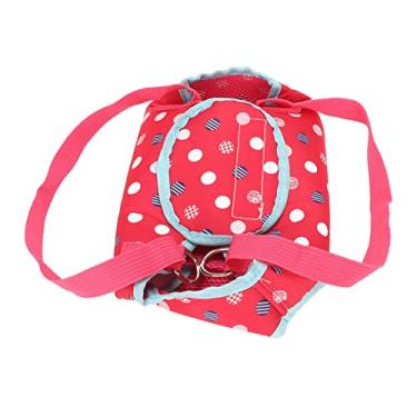 Imagem de Naroote Arnês de Elevação para Cães Respirável, Tiras Lombares Duplas, Estilingue Portátil de Recuperação para Animais de Estimação para Cães Pequenos (Rosa Vermelha)