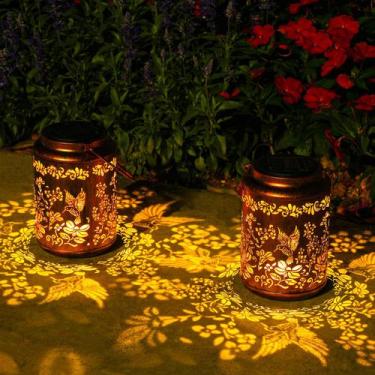 Imagem de Lanternas solares de jardim OxyLED 12x12x18cm 50LM impermeáveis, pacot