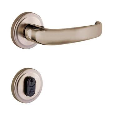 Imagem de Fechadura Entrada Latonado Orion Anatomic Aliança - Aliança Metalúrgic