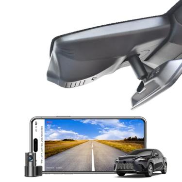 Imagem de Mangoal Câmera frontal 4K e traseira 1080p personalizada para Lexus RX 2023 2024 (modelo C), RX350 RX350h RX500h Premium Luxury F Sport, visual OEM, vídeo UHD 2160P, modo de estacionamento, Wi-Fi e