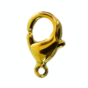 Imagem de Fecho Lagosta 16 mm Ouro – Pacote com 10 peças – Aviamentos para Bolsas, Artesanato e Bijuterias