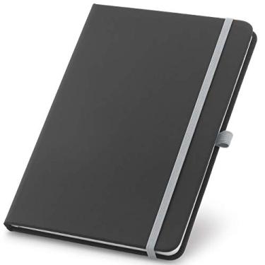 Imagem de Caderneta de Anotações 9x14cm 80 Folhas Pautadas (Preto e Cinza)