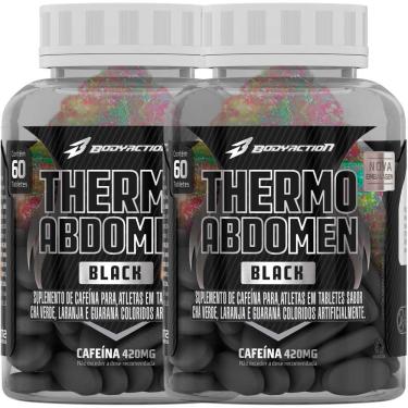 Imagem de Kit 2 Potes Thermo Abdomen Black 60 Comprimidos Body Action
