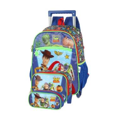 Imagem de Kit Mochila Infantil Rodinhas+Lancheira Térmica+Estojo Toy Story - Lux