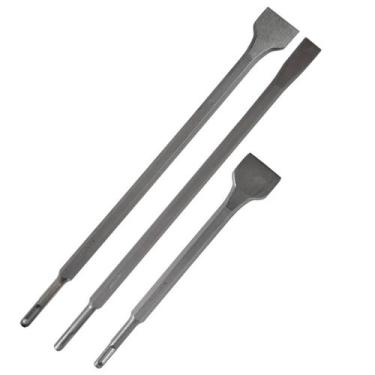 Imagem de Kit 3 Talhadeira 250 A 400Mm Sds Plus Profissional Martelete - Guepar