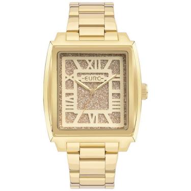 Imagem de Relógio Euro Feminino Dourado Glitter 37mm