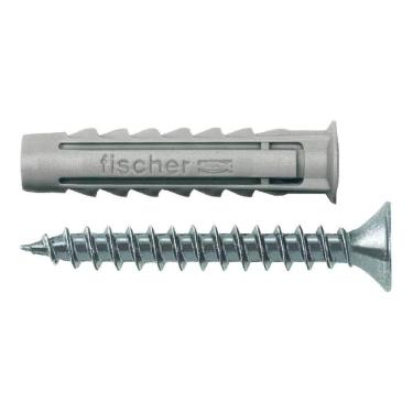 Imagem de Bucha De Expansão Sx 8x40mm E Parafuso Cabeça Chata Com 60 Unidades - 600199 - Fischer