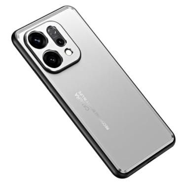 Imagem de HAOMRIYL Capa para Oppo Find X9/X9pro, fina, minimalista, antiarranhões, capa traseira rígida com orifício para lente de câmera à prova de choque, prata, X9
