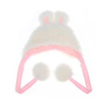 Imagem de Chapéu de pelúcia Hat Cute Bunny Ears Plush White Rabbit para adultos