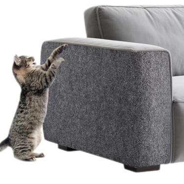 Imagem de Protetor de móveis para gatos, protetor de sofá de garras de gato, capa de sofá para gatos, adesivo cortável para escalada DIY, adequado para sofá, parede, porta, pernas de mesa (cinza escuro, 99,8 x