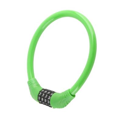 Imagem de SUNGOOYUE Cabo de Bloqueio de Bicicleta Anti-roubo, Bloqueio de Combinação de 4 Dígitos de Alta Segurança Com Cabo de Aço Em PVC, Senha Redefinível para Ciclismo Ao Ar Livre, Famílias e Grupos (#1)
