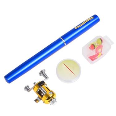 Imagem de Vara de pesca com caneta, combinação de vara de pesca com caneta e carretel | Caneta de pesca portátil para vara de pesca de bolso - Varas de pesca com caneta, caneta de pesca de bolso, vara de pesca