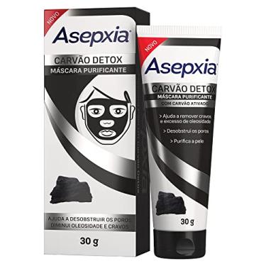 Imagem de Asepxia Máscara Peel Off Carvão Detox 30g — Limpeza Profunda e Remoção de Cravos | Purifica e Desobstrui os Poros | Controle da Oleosidade