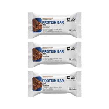 Imagem de Kit 3 barra de proteina 10g proteina chocolate e avela 30g dux