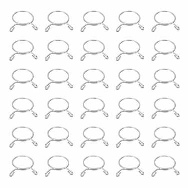 Imagem de HARFINGTON Clipes de mangueira de linha de combustível 30 peças 40 mm ID 43 mm OD 304 tubos de aço inoxidável clipes de mola para mangueira de ar, tubo de água, motocicleta, scooter, quadriciclo