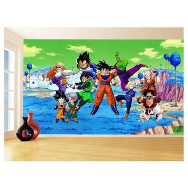 Imagem de Papel De Parede Dragon Ball Goku Vegeta Anime 3,5M Dbz363 - Você Decor