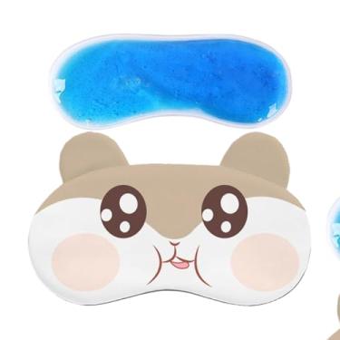 Imagem de Máscara para Olhos de Criança para Dormir | Vendas Noturnas De Bloqueio De Luz Com De Refrescante - Máscara De Olhos Com Estampas De Cartoon,Para Use Em Casa Viagem Sesta Relaxamento Descanso E Avião