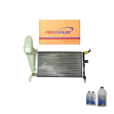 Imagem de Kit Radiador GM Celta 1.0 1.4 00/06 Sem Ar + Água Desmineralizada