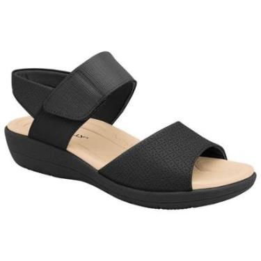 Imagem de Sandália Feminina Anabela Fascite Preto Piccadilly 239016-29-Feminino