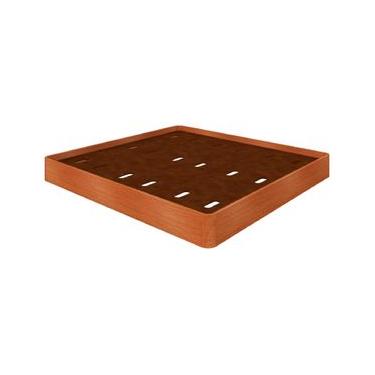 Imagem de Cama Super King LIV 1950 Jequitiba Cia do Móvel - GCCAMDR17 - CAMA S.KING LIV 1950 JEQ com Sistema de Montagem Manual e Acabamento em Verniz