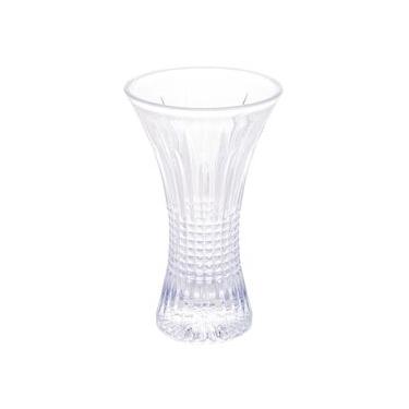 Imagem de Vaso de Cristal Wolff Queen 24x14,5x14,5cm Design Elegante Alta Transparência Incolor