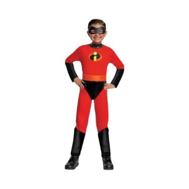 Imagem de Fantasia De Cosplay Dos Incríveis Para Crianças, Macacão Vermelho, Más