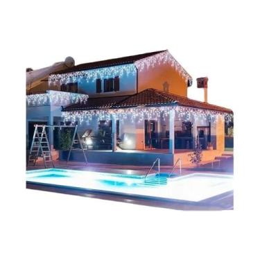 Imagem de Luzes De Natal LED Solares Para Exterior, Luzes De Cortina Para Festa 