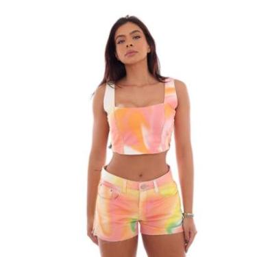 Imagem de SHORTS FEMININO BOYFRIEND COM ABERTURA LATERAL NA BARRA A FIO-Feminino