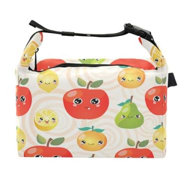 Imagem de STAYTOP Lancheira fofa de frutas com fivela de alça, lancheira isolada para meninos e meninas, lancheira térmica para trabalho escolar