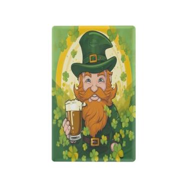 Imagem de Wassud Leprechaun com placa de cobertura para interruptor de luz de cerveja, capas de tomada de interruptor único, placa de parede, decoração de casa, sala de estar, quarto, decoração