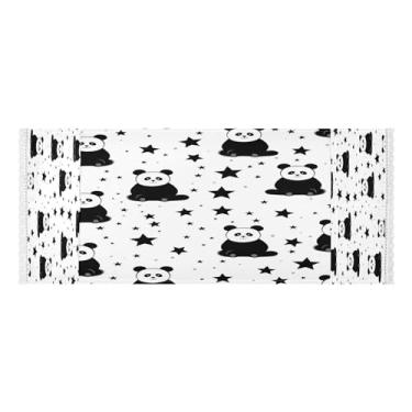 Imagem de Wassud Capas de lavadora e secadora Panda and Star, protetor de lavadora com sacos de armazenamento, capa de geladeira à prova de poeira com bolsos para lavanderia doméstica, cozinha, 120 x 55 cm