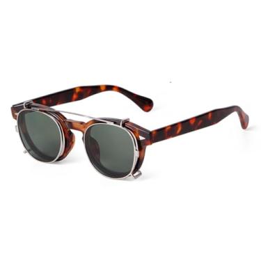 Imagem de HCHES Óculos de sol de encaixe duplo para homens e mulheres com lentes polarizadas removíveis para dirigir ao ar livre (5)