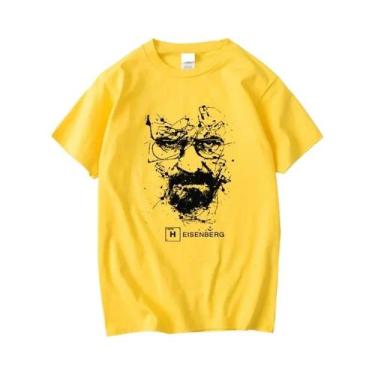 Imagem de Camiseta Masculina 100% Algodão Casual Breaking Bad Heisenberg Moda To