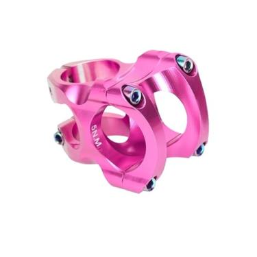 Imagem de Mesa ultraleve para MTB, guidão de 35 mm, usinagem CNC, inclinação de 0 graus, suporte para bicicleta, espiga de 31,8 mm e 28,6 mm. Peças para mountain bike.(Pink)
