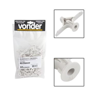 Imagem de Bucha De Plástico Para Drywall 4 A 16mm C/ 50 Pçs - Vonder