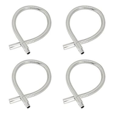 Imagem de aqxreight 4 Pcs LED Gooseneck Lâmpada Mangueira Lâmpada de Mesa Acessórios Luzes LED Mangueira Tubo de Metal Cromado 35cm Aparência à Prova de Textura de de Alumínio é à Prova de de Resistente