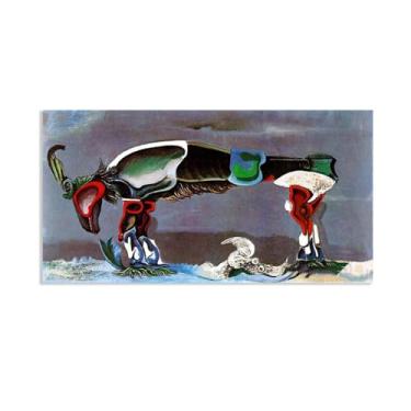 Imagem de Zeichn8u Pôster Max Ernst The Beautiful Season Reproduções de Pinturas Famosas Surrealismo Arte de Parede Tela Max Ernst Decoração de Parede para Presentes de Sala de Estar Pôster 100 x 50 cm (40 x 20