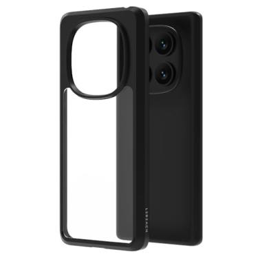 Imagem de Capa transparente para Xiaomi Redmi Note 14 Pro/Note 14 Pro+ / Redmi 14C - Ultrafina, resistente a impactos e arranhões, preta, para Redmi Note 14 5G (Global)
