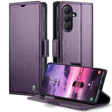 Imagem de owlhold Capa carteira para Samsung Galaxy S26 Plus, capa magnética flip, bloqueio RFID, 3 porta-cartões, suporte, couro PU moderno, capa de telefone TPU à prova de choque para Samsung Galaxy S26 Plus