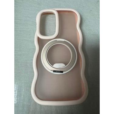 Imagem de YOVIAKK Capa para Samsung S25 Edge [com moldura ondulada encaracolada (rosa