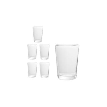Imagem de Conjunto 6 Copos de Vidro Lake, 300ml, Transparente, 11cm Altura x 7,8cm Diâmetro